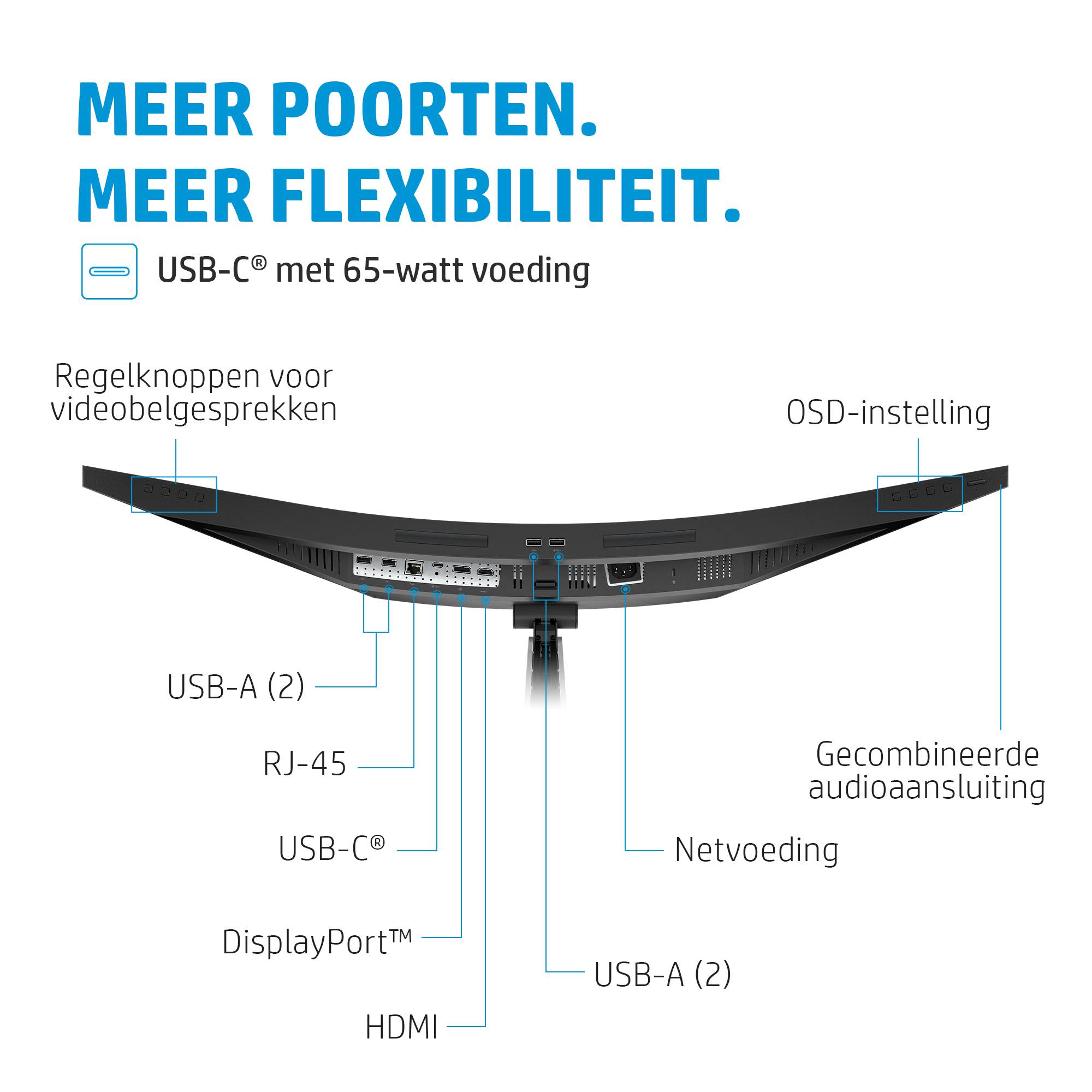 HP E34m G4 computer monitor 86,4 cm (34") 3440 x 1440 Pixels Wide Quad HD Zwart