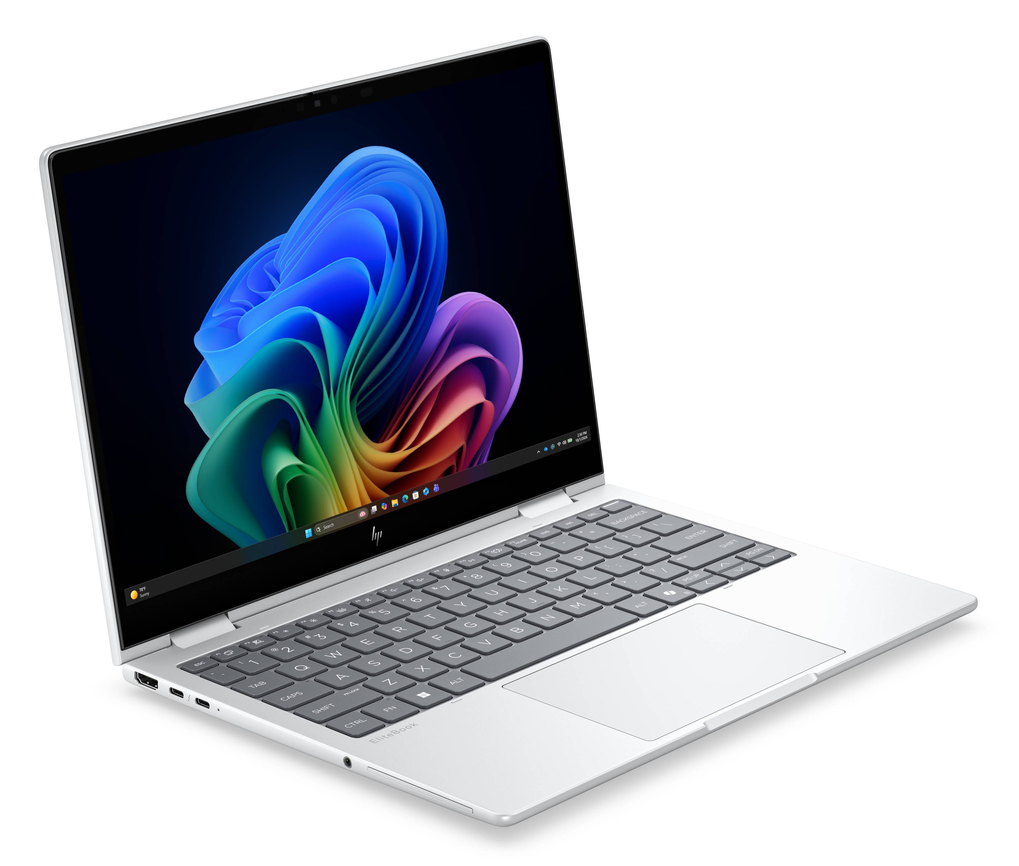 HP EliteBook 8 Flip G2i Next Gen AI Copilot+ PC Intel Core Ultra 7 355 Laptop 33,8 cm (13.3") Touchscreen WUXGA 32 GB LPDDR5x-SDRAM 512 GB SSD Wi-Fi 7 (802.11be) Windows 11 Pro Zilver