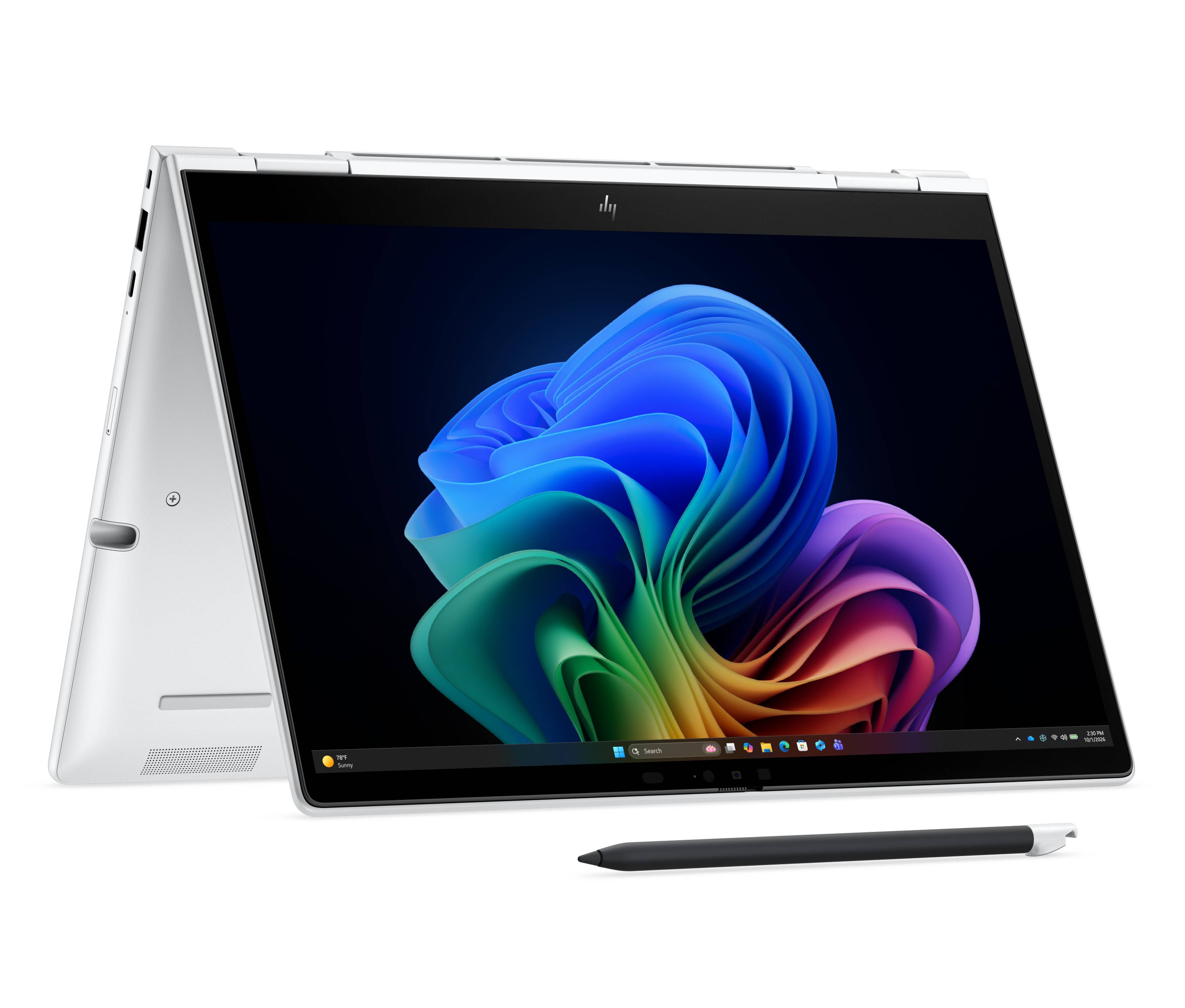HP EliteBook 8 Flip G2i Next Gen AI Copilot+ PC Intel Core Ultra 7 355 Laptop 33,8 cm (13.3") Touchscreen WUXGA 32 GB LPDDR5x-SDRAM 512 GB SSD Wi-Fi 7 (802.11be) Windows 11 Pro Zilver