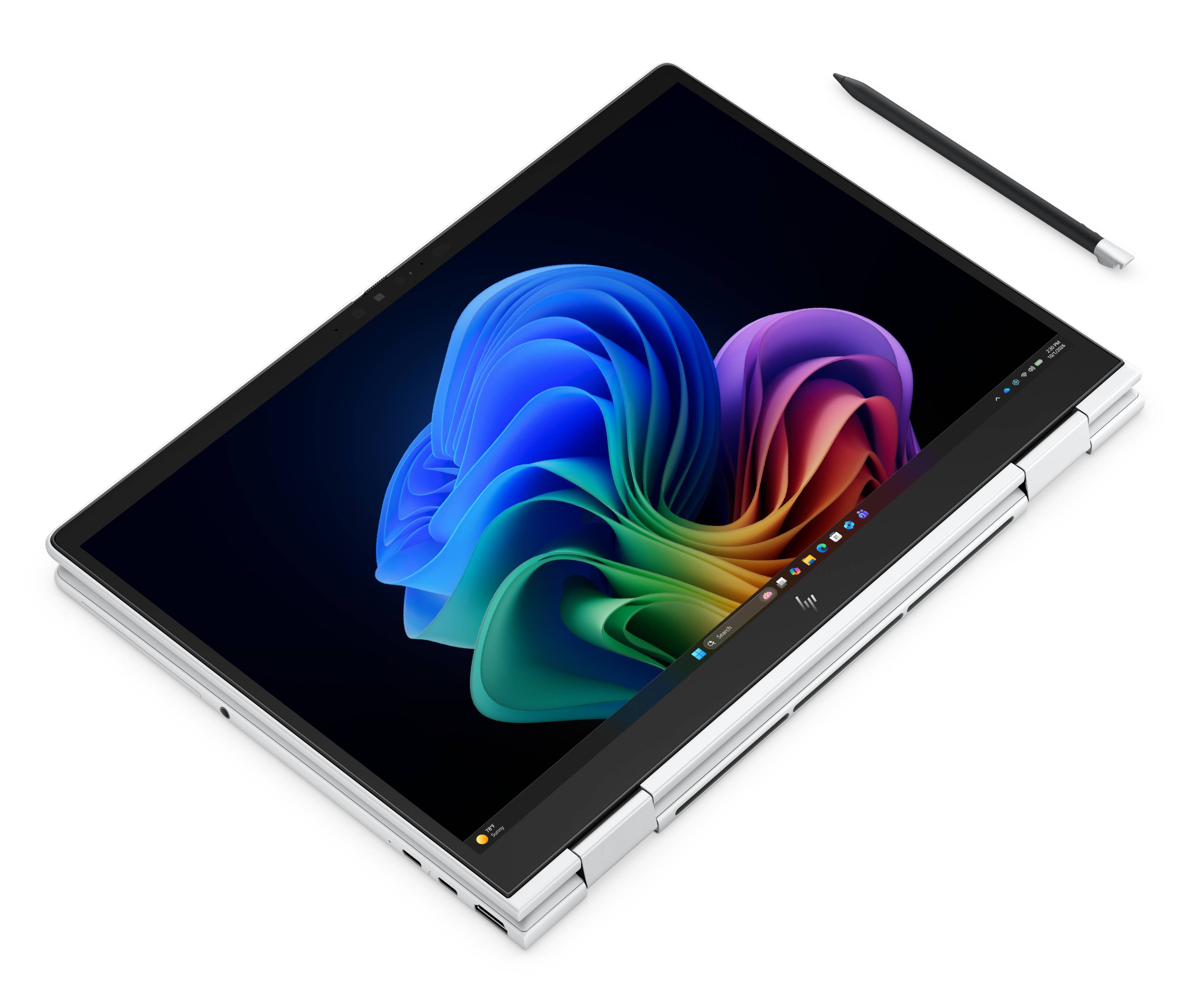 HP EliteBook 8 Flip G2i Next Gen AI Copilot+ PC Intel Core Ultra 7 355 Laptop 33,8 cm (13.3") Touchscreen WUXGA 32 GB LPDDR5x-SDRAM 512 GB SSD Wi-Fi 7 (802.11be) Windows 11 Pro Zilver