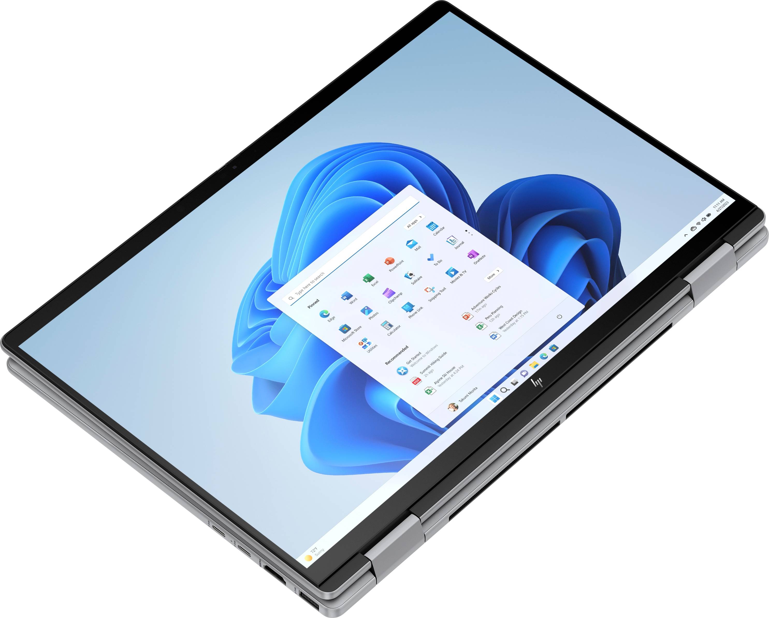 HP ENVY x360 14-fa0025nd AMD Ryzen™ 7 8840HS Hybride (2-in-1) 35,6 cm (14") Touchscreen 3K 16 GB LPDDR5-SDRAM 1 TB SSD Wi-Fi 6E (802.11ax) Windows 11 Home Grijs