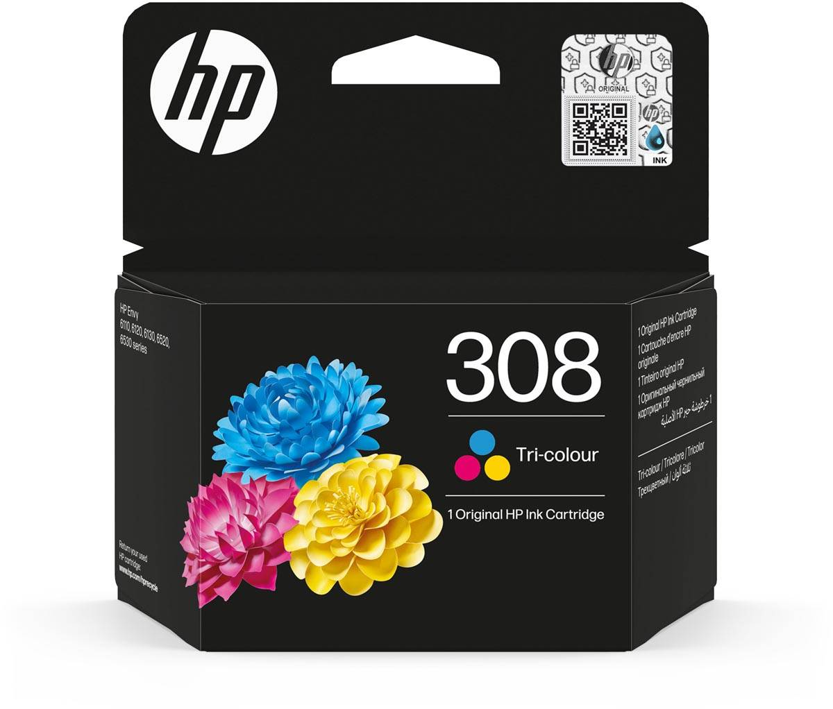 HP inktcartridge 308, 120 pagina's, OEM 7FP20UE, 3 kleuren