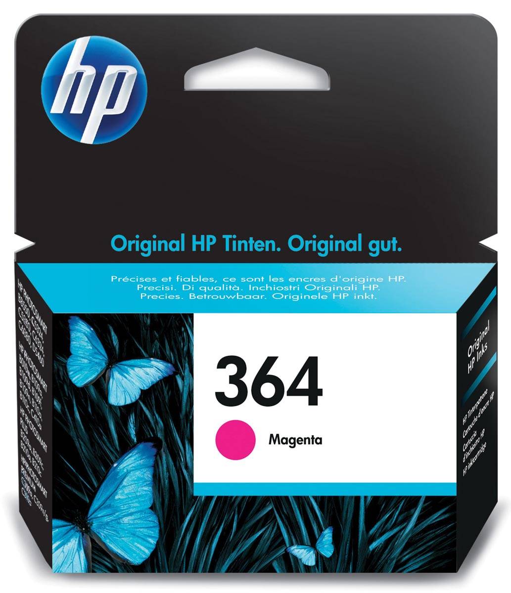 HP inktcartridge 364, 300 pagina's, OEM CB319EE, magenta