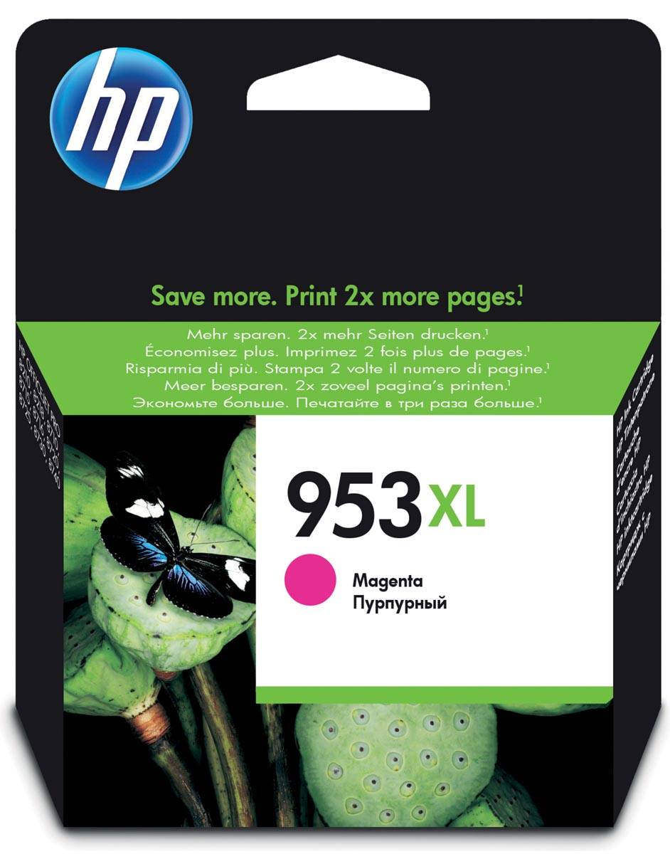 HP inktcartridge 953XL, 1.450 pagina's, OEM F6U17AE, magenta