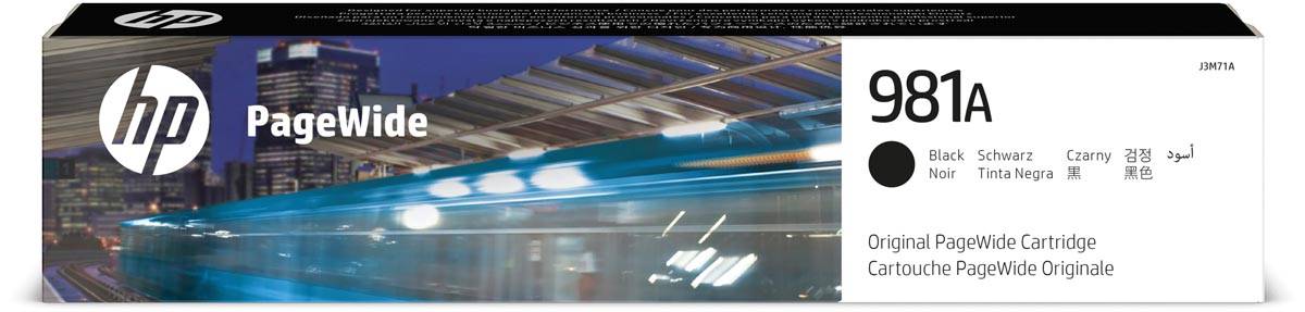 HP inktcartridge 981A , 6.000 pagina's, OEM J3M71A, PageWide, zwart