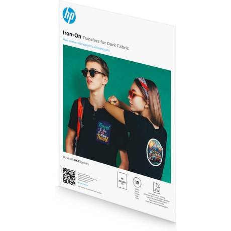 HP Iron-On Transfers voor donkere stoffen, A4 (210 x 297 mm), 10 vellen