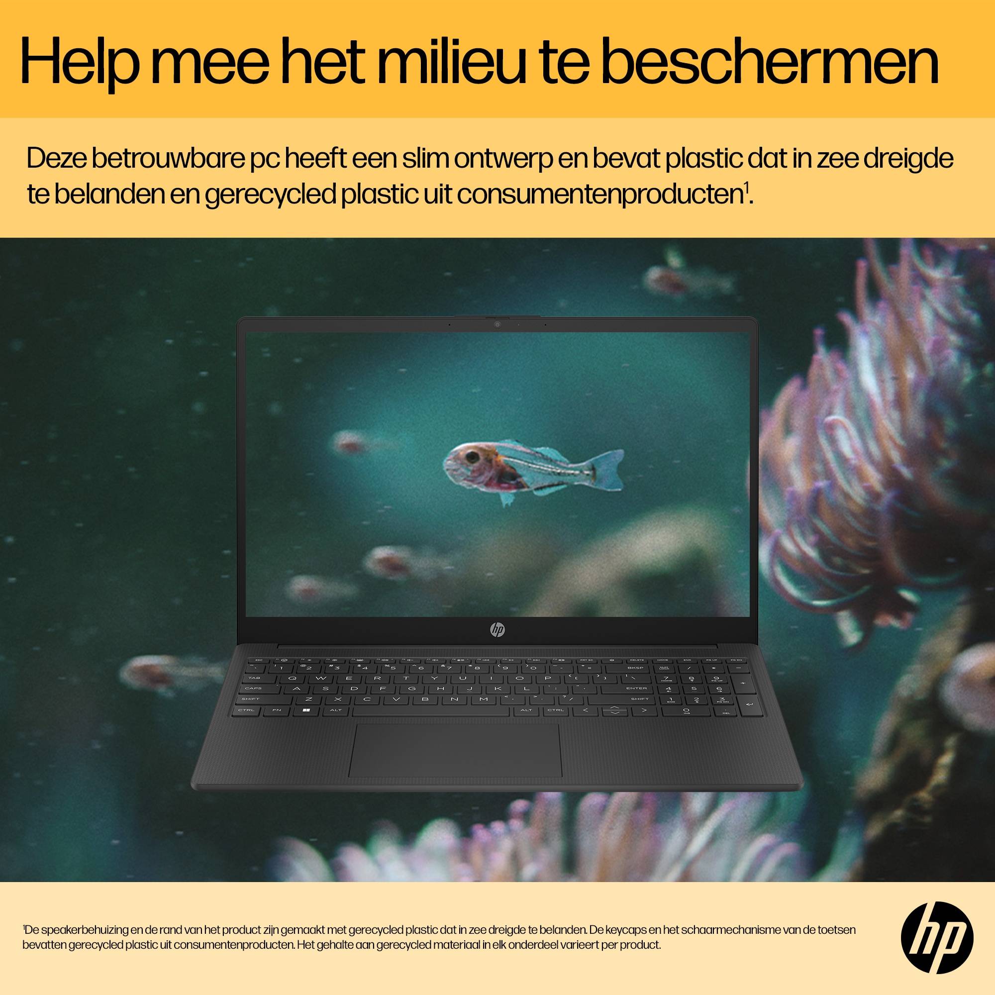 HP 15-fc0055nd AMD Ryzen™ 5 7520U Laptop 39,6 cm (15.6") Full HD 16 GB LPDDR5-SDRAM 512 GB SSD Wi-Fi 6 (802.11ax) Windows 11 Home Zilver