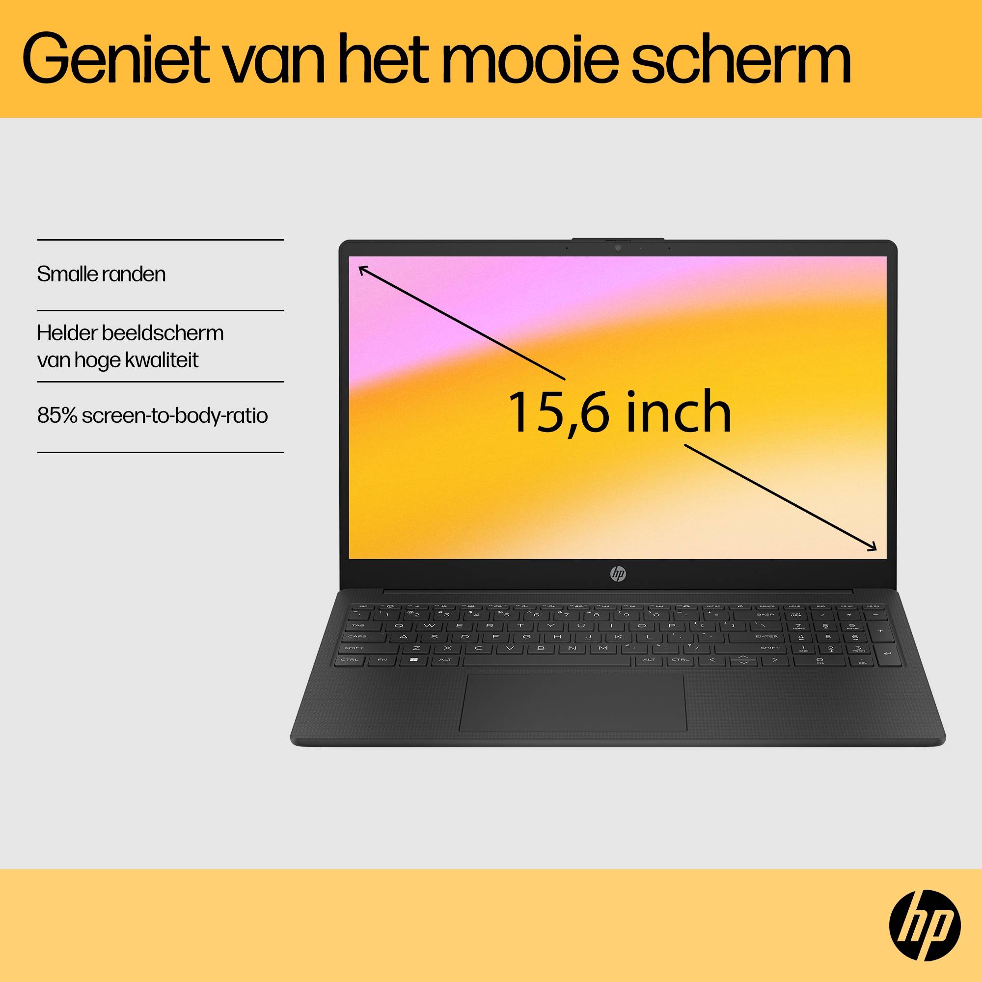 HP 15-fc0055nd AMD Ryzen™ 5 7520U Laptop 39,6 cm (15.6") Full HD 16 GB LPDDR5-SDRAM 512 GB SSD Wi-Fi 6 (802.11ax) Windows 11 Home Zilver