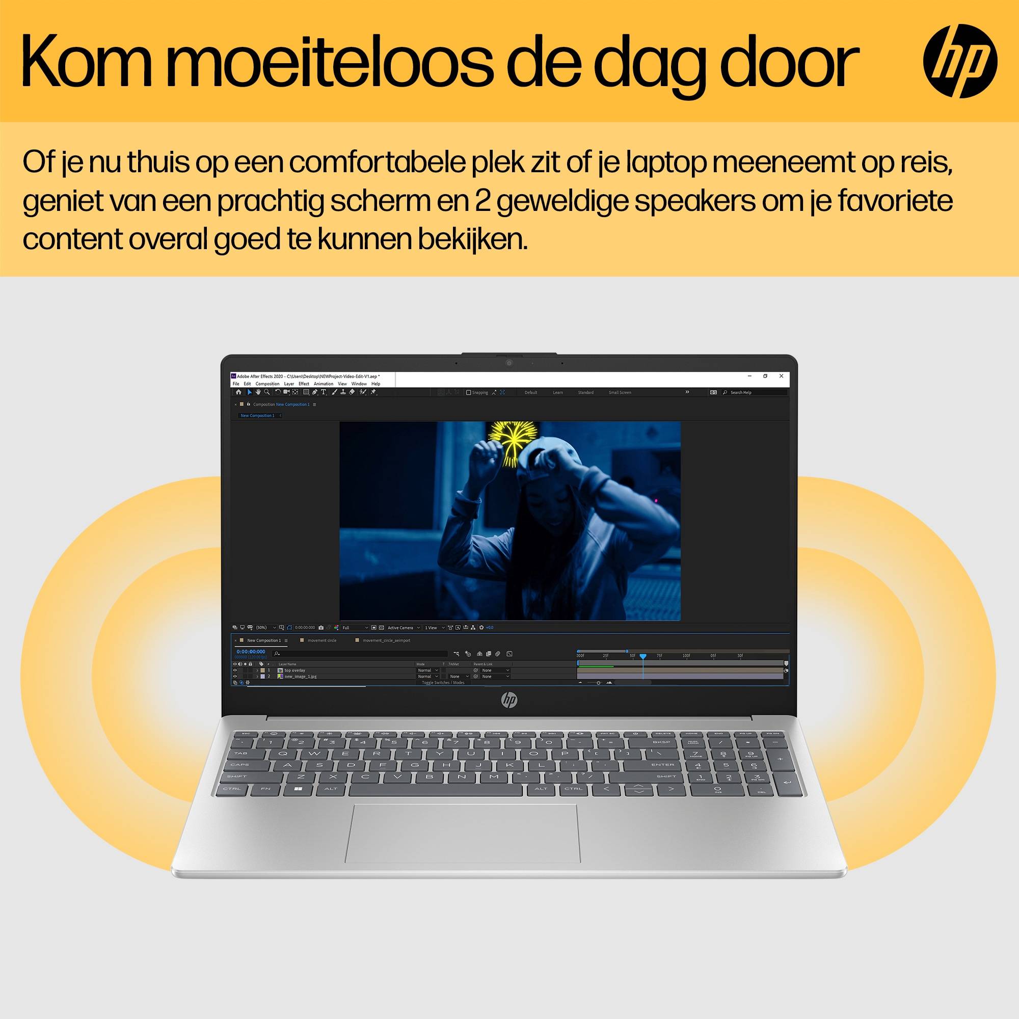 HP 15-fc0625nd AMD Ryzen™ 5 7520U Laptop 39,6 cm (15.6") Full HD 8 GB LPDDR5-SDRAM 512 GB SSD Wi-Fi 6 (802.11ax) Windows 11 Home Zilver