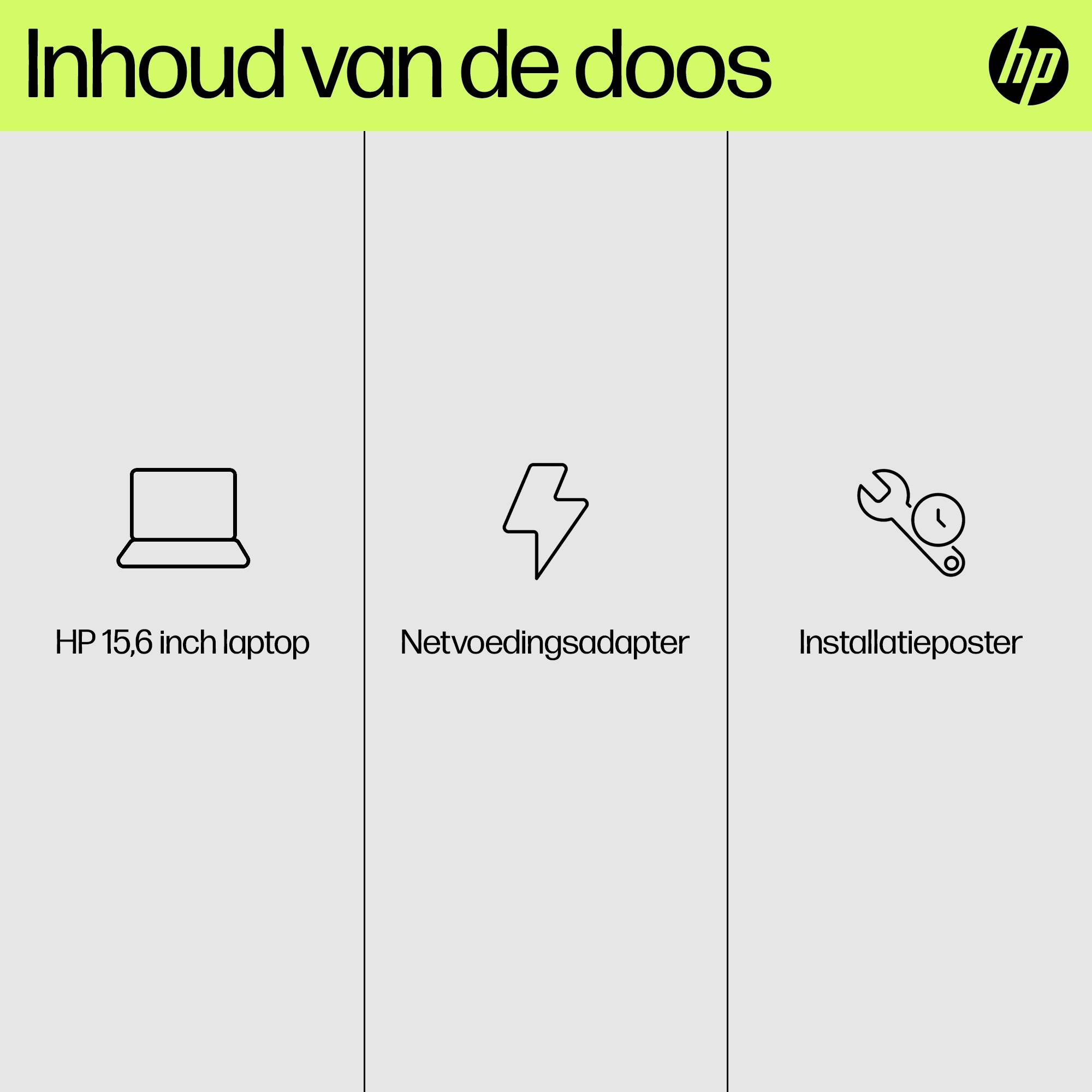 HP 15-fd0070nd Intel® Core™ i7 i7-1255U Laptop 39,6 cm (15.6") Full HD 16 GB DDR4-SDRAM 512 GB SSD Wi-Fi 6E (802.11ax) Windows 11 Home Zilver