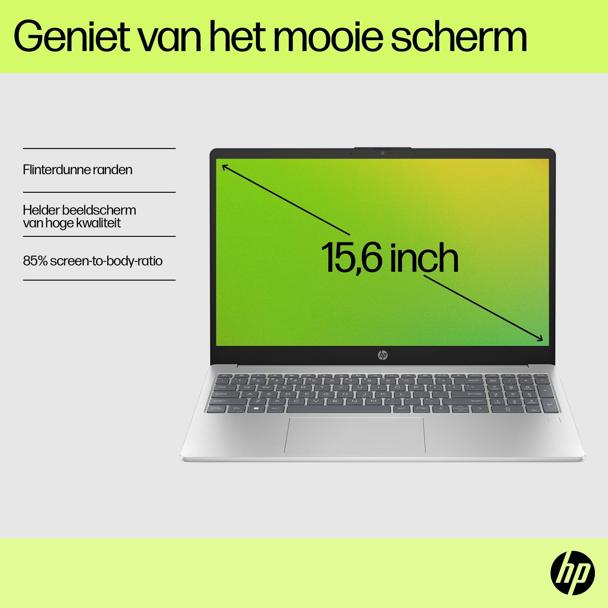 HP 15-fd0070nd Intel® Core™ i7 i7-1255U Laptop 39,6 cm (15.6") Full HD 16 GB DDR4-SDRAM 512 GB SSD Wi-Fi 6E (802.11ax) Windows 11 Home Zilver