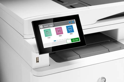 HP LaserJet Enterprise MFP M430f, Zwart-wit, Printer voor Bedrijf, Printen, kopiëren, scannen, faxen, Automatische documentinvoer voor 50 vellen; Dubbelzijdig printen; Dubbelzijdig scannen; Printen via USB-poort aan de voorzijde; Compact formaat; Energie