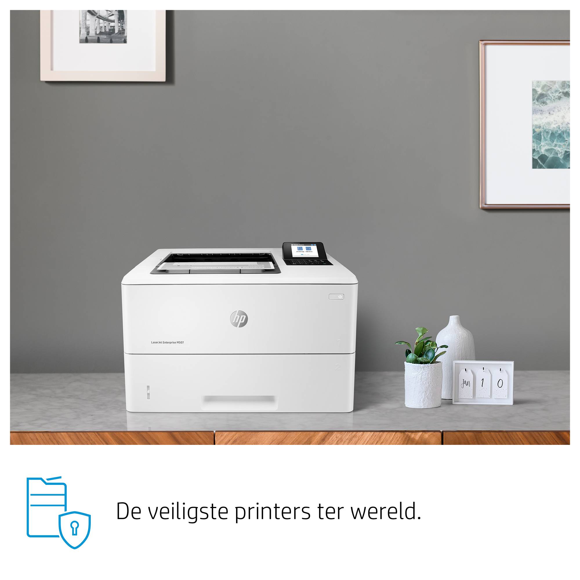 HP LaserJet Enterprise M507dn, Black and white, Printer voor Print, Dubbelzijdig afdrukken