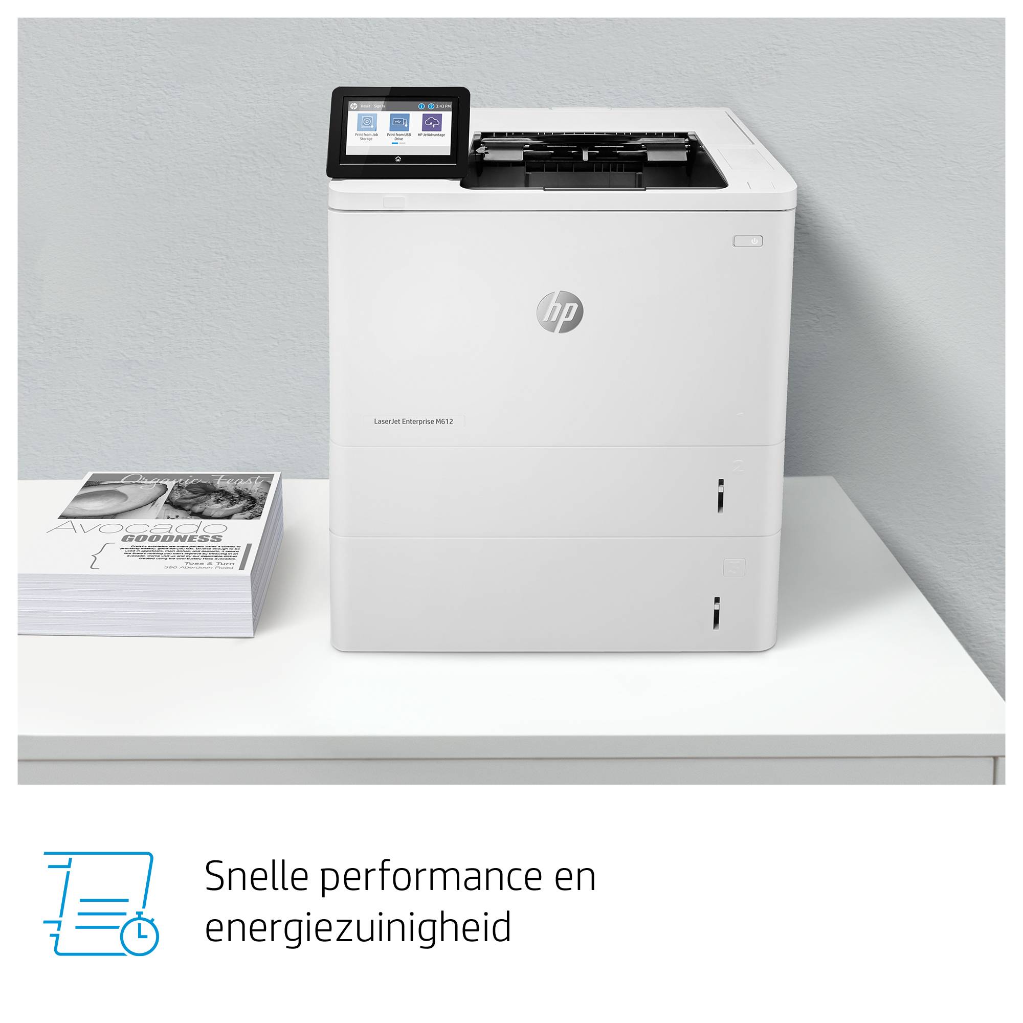 HP LaserJet Enterprise M612dn, Print, Dubbelzijdig afdrukken