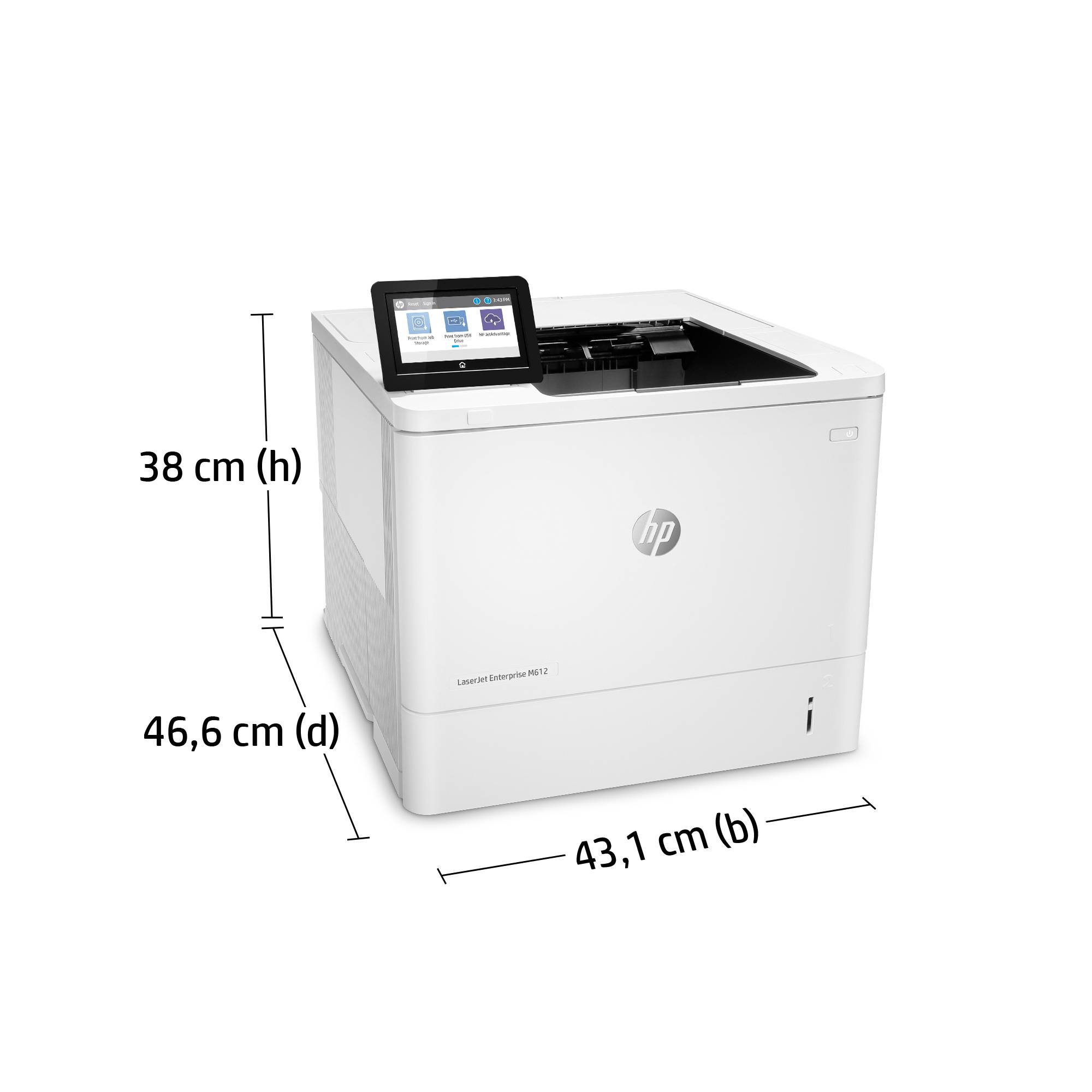 HP LaserJet Enterprise M612dn, Print, Dubbelzijdig afdrukken