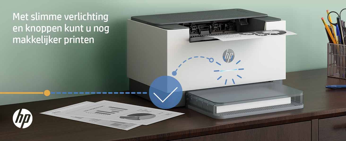 HP LaserJet M209dw printer, Zwart-wit, Printer voor Thuis en thuiskantoor, Print, Dubbelzijdig printen; Compact formaat; Energiezuinig; Dual-band Wi-Fi