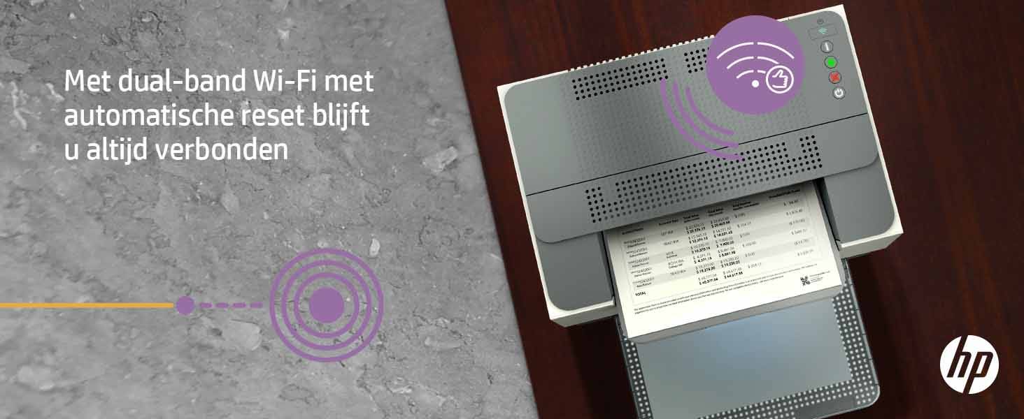 HP LaserJet M209dw printer, Zwart-wit, Printer voor Thuis en thuiskantoor, Print, Dubbelzijdig printen; Compact formaat; Energiezuinig; Dual-band Wi-Fi