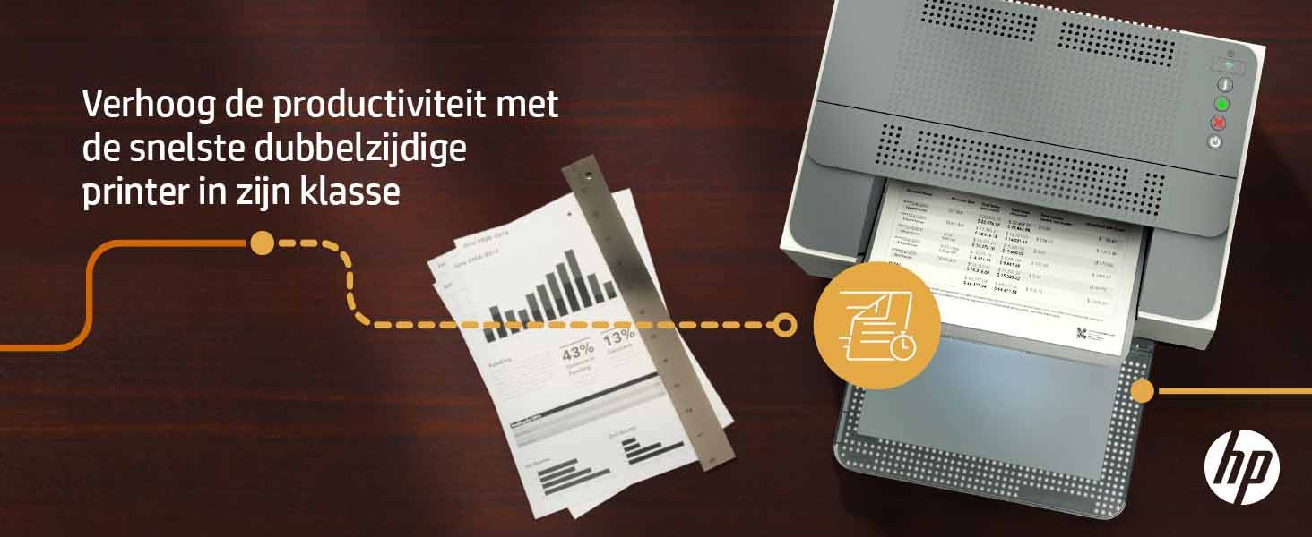 HP LaserJet M209dw printer, Zwart-wit, Printer voor Thuis en thuiskantoor, Print, Dubbelzijdig printen; Compact formaat; Energiezuinig; Dual-band Wi-Fi