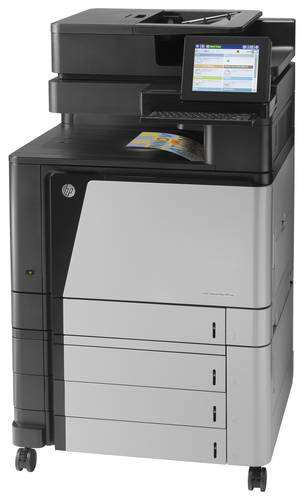 HP Color LaserJet Enterprise Flow M880z multifunctionele printer, Printen, kopiëren, scannen, faxen, Invoer voor 200 vel; Printen via USB-poort aan voorzijde; Scans naar e-mail/pdf; Dubbelzijdig printen
