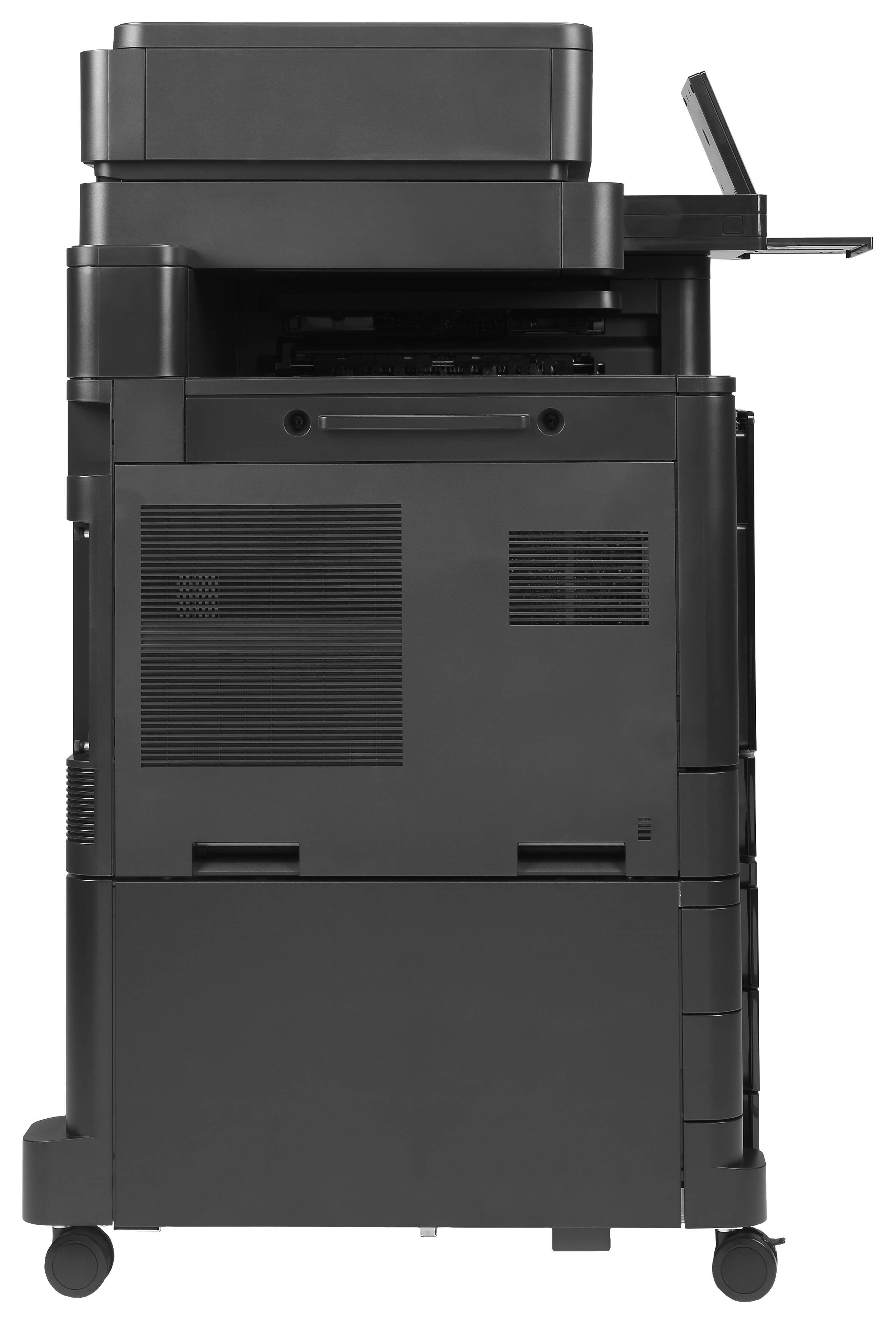 HP Color LaserJet Enterprise Flow M880z multifunctionele printer, Printen, kopiëren, scannen, faxen, Invoer voor 200 vel; Printen via USB-poort aan voorzijde; Scans naar e-mail/pdf; Dubbelzijdig printen
