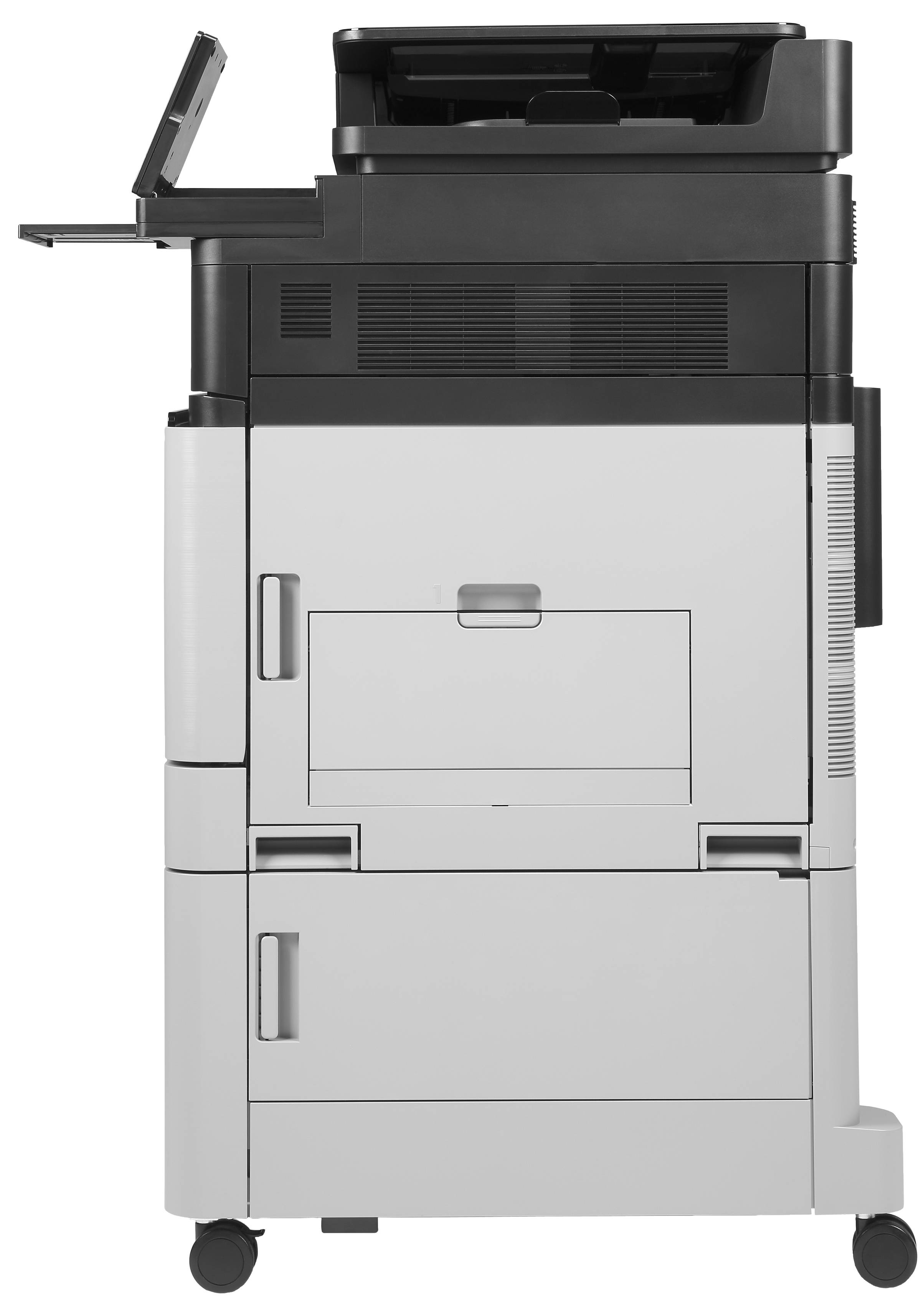 HP Color LaserJet Enterprise Flow M880z multifunctionele printer, Printen, kopiëren, scannen, faxen, Invoer voor 200 vel; Printen via USB-poort aan voorzijde; Scans naar e-mail/pdf; Dubbelzijdig printen