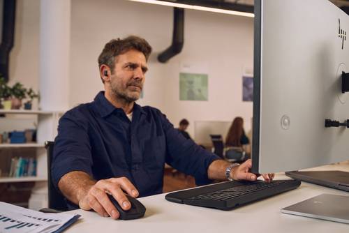 HP multi-device dual-mode muis- en toetsenbordcombinatie met polssteun 585C