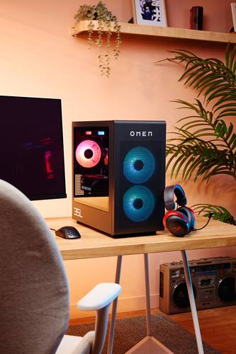 HP OMEN 35L GT16-0075nd Intel® Core™ i7 i7-14700F 32 GB DDR5-SDRAM 2 TB SSD NVIDIA GeForce RTX 4070 Ti Super Windows 11 Home Tower PC Zwart