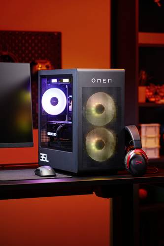 HP OMEN 35L GT16-0075nd Intel® Core™ i7 i7-14700F 32 GB DDR5-SDRAM 2 TB SSD NVIDIA GeForce RTX 4070 Ti Super Windows 11 Home Tower PC Zwart