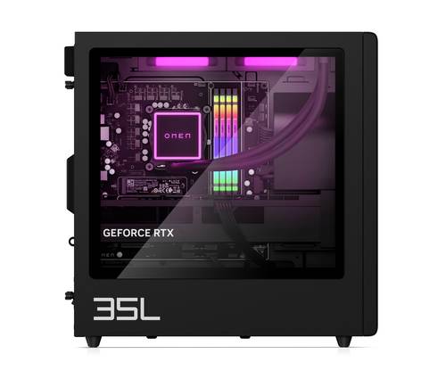 HP OMEN 35L GT16-0075nd Intel® Core™ i7 i7-14700F 32 GB DDR5-SDRAM 2 TB SSD NVIDIA GeForce RTX 4070 Ti Super Windows 11 Home Tower PC Zwart
