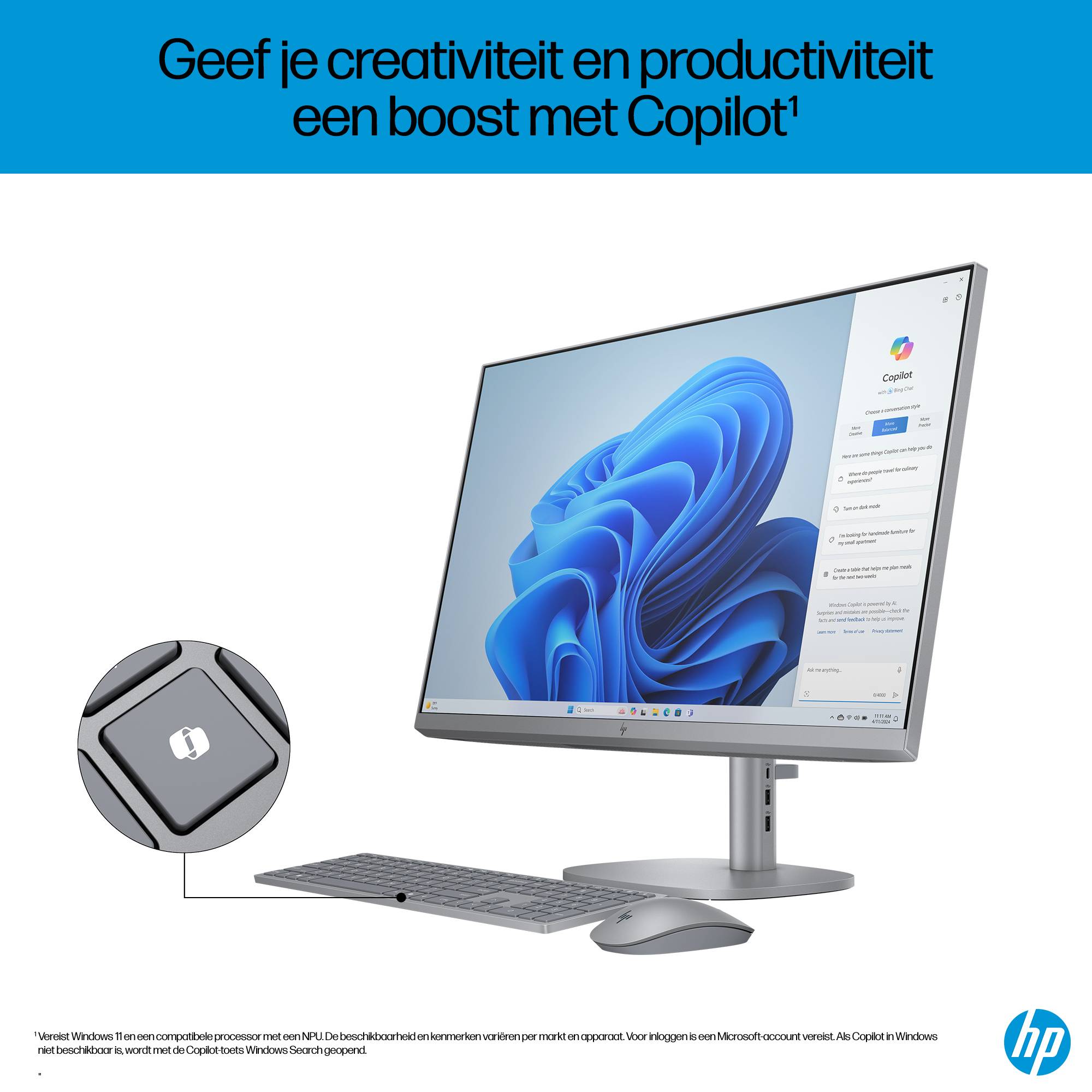 HP OmniStudio X 27-cs0016nd Intel Core Ultra 5 125H 27inch FHD AG 16GB DDR5 512GB PCIe NVMe SSD Intel Arc W11H Meteor Silver 68,6 cm (27") 1920 x 1080 Pixels Alles-in-één-pc DDR5-SDRAM Windows 11 Home Wi-Fi 7 (802.11be)