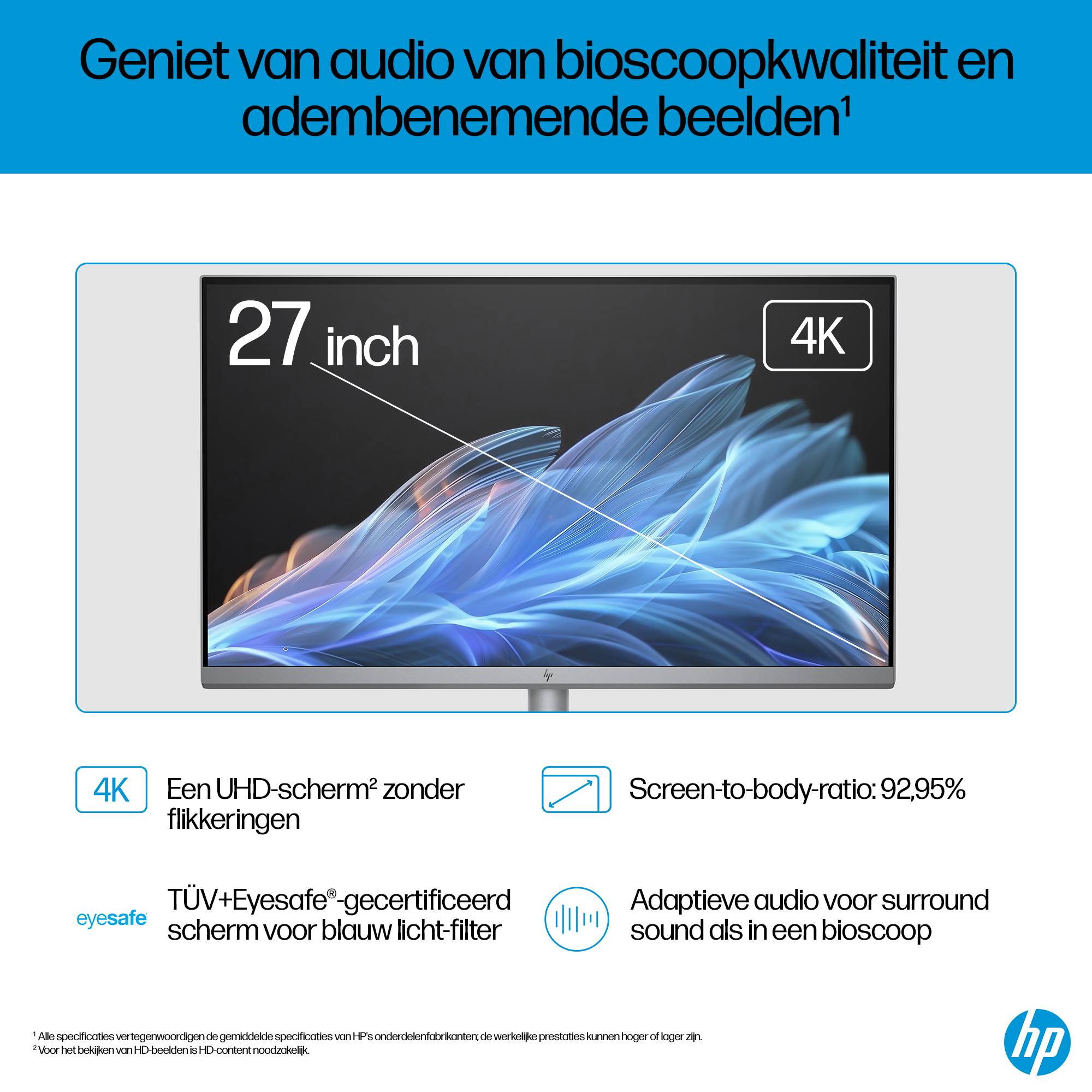 HP OmniStudio X 27-cs0071nd Intel Core Ultra 7 155H 27inch FHD AG 16GB DDR5 1TB PCIe NVMe SSD Intel Arc W11H Meteor Silver 68,6 cm (27") 1920 x 1080 Pixels Alles-in-één-pc DDR5-SDRAM Windows 11 Home Wi-Fi 7 (802.11be) AI PC