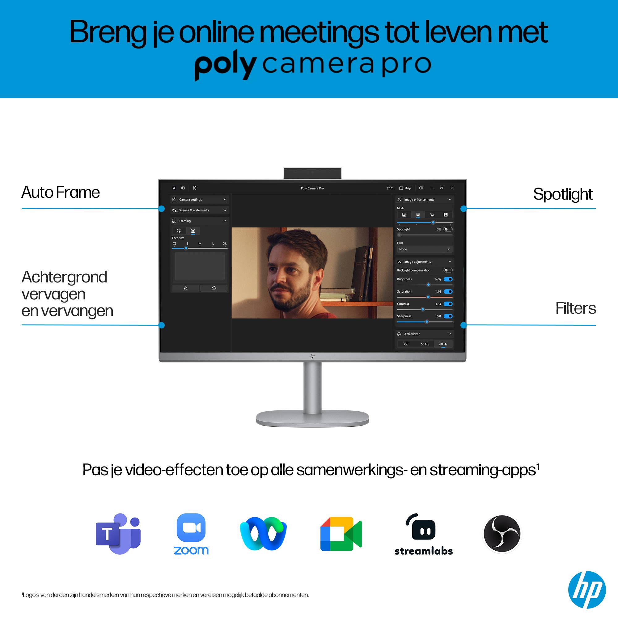 HP OmniStudio X 27-cs0071nd Intel Core Ultra 7 155H 27inch FHD AG 16GB DDR5 1TB PCIe NVMe SSD Intel Arc W11H Meteor Silver 68,6 cm (27") 1920 x 1080 Pixels Alles-in-één-pc DDR5-SDRAM Windows 11 Home Wi-Fi 7 (802.11be) AI PC