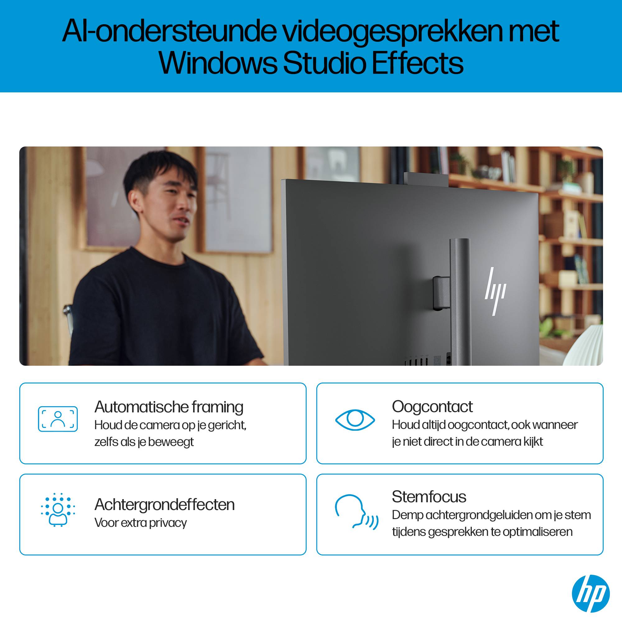 HP OmniStudio X 32-c0091nd Intel Core Ultra 7 155H 31.5inch UHD AG 32GB DDR5 2TB PCIe NVMe SSD RTX 4050 6GB W11H Meteor Silver 80 cm (31.5") 3840 x 2160 Pixels Alles-in-één-pc DDR5-SDRAM NVIDIA GeForce RTX 4050 Windows 11 Home Wi-Fi 7 (802.11be) AI PC Z
