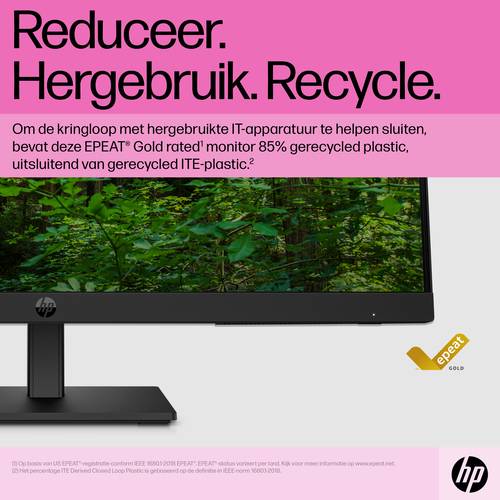 HP P24h G5 computer monitor 60,5 cm (23.8") 1920 x 1080 Pixels Full HD LCD Zwart