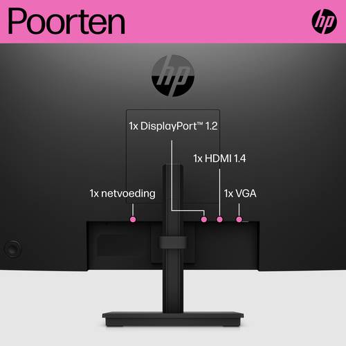 HP P24h G5 computer monitor 60,5 cm (23.8") 1920 x 1080 Pixels Full HD LCD Zwart