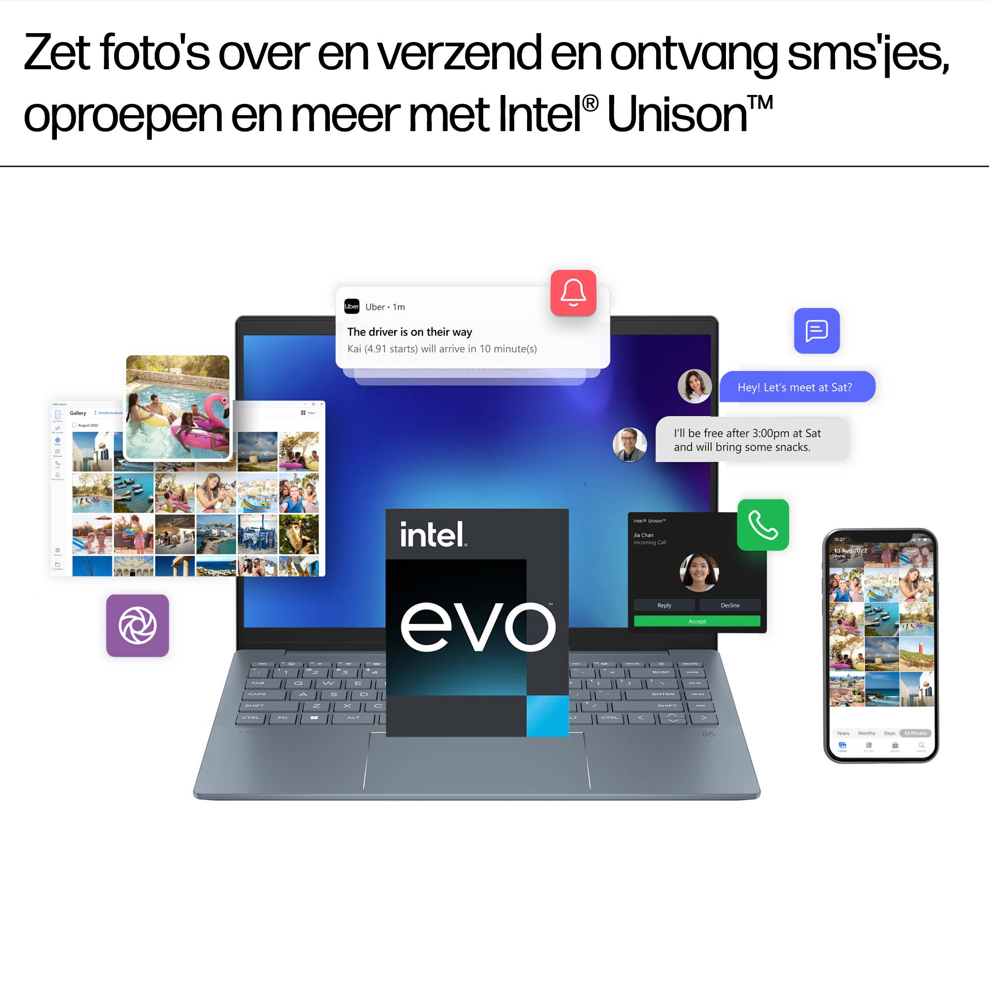 HP Pavilion Plus 14-ew1060nd Intel Core Ultra 7 155H Laptop 35,6 cm (14") 3K 32 GB LPDDR5x-SDRAM 1 TB SSD Wi-Fi 6E (802.11ax) Windows 11 Home Blauw