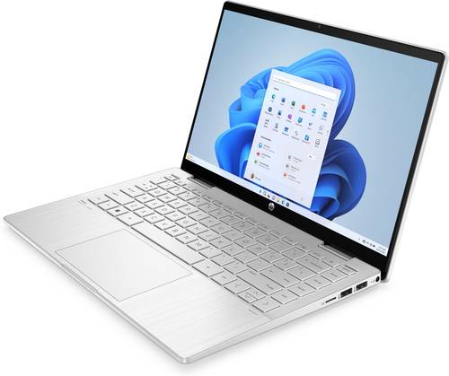 HP Pavilion x360 14-ek1190nd Intel® Core™ i7 i7-1355U Hybride (2-in-1) 35,6 cm (14") Touchscreen Full HD 16 GB DDR4-SDRAM 512 GB SSD Wi-Fi 6E (802.11ax) Windows 11 Home Zilver