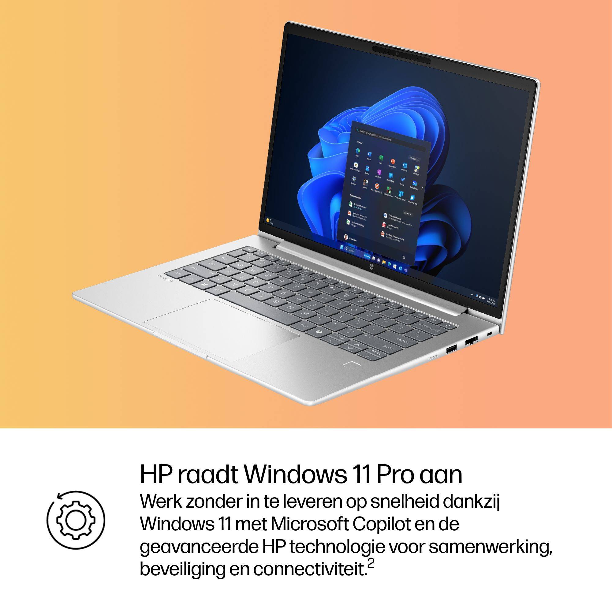 HP ProBook 4 G1i AI Intel Core Ultra 7 255H Laptop 35,6 cm (14") WUXGA 16 GB DDR5-SDRAM 512 GB SSD Wi-Fi 6E (802.11ax) Windows 11 Pro AI PC Zilver QWERTY