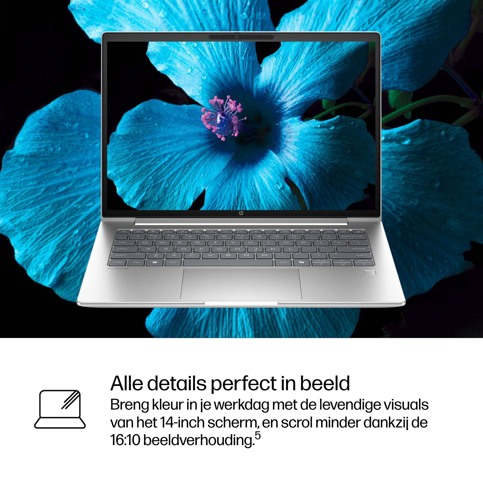 HP ProBook 4 G1i AI Intel Core Ultra 7 255H Laptop 35,6 cm (14") WUXGA 16 GB DDR5-SDRAM 512 GB SSD Wi-Fi 6E (802.11ax) Windows 11 Pro AI PC Zilver QWERTY