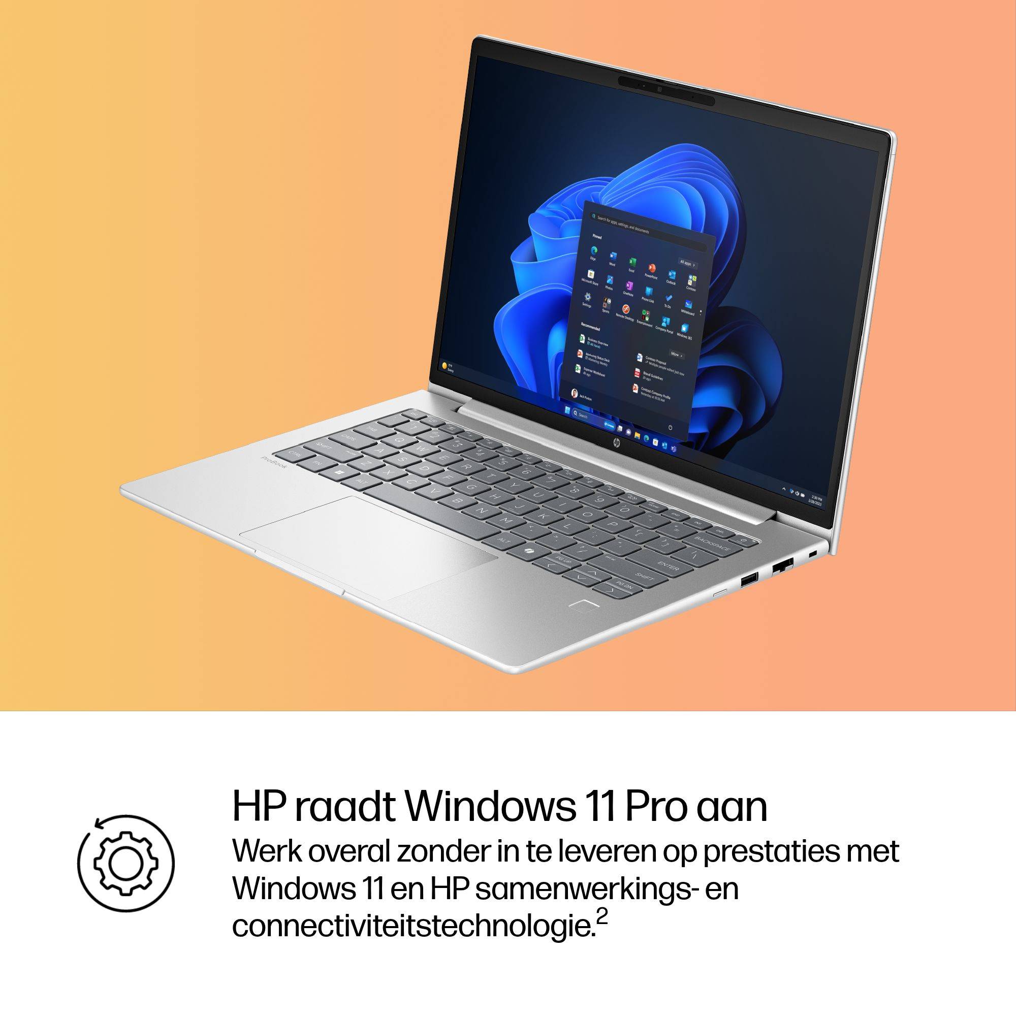 HP ProBook 4 G1iR Intel Core 5 120U Laptop 35,6 cm (14") WUXGA 16 GB DDR5-SDRAM 512 GB SSD Wi-Fi 6E (802.11ax) Windows 11 Pro Zilver