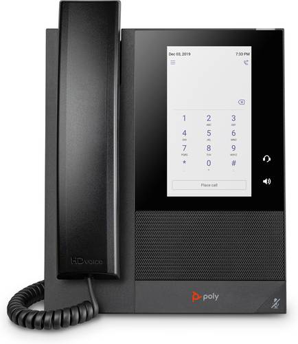 POLY CCX 400 Business Media Phone voor Microsoft Teams met PoE-ondersteuning