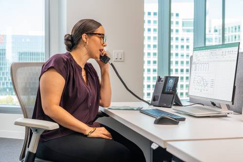 POLY CCX 505 Business Media Phone voor Microsoft Teams met PoE-ondersteuning