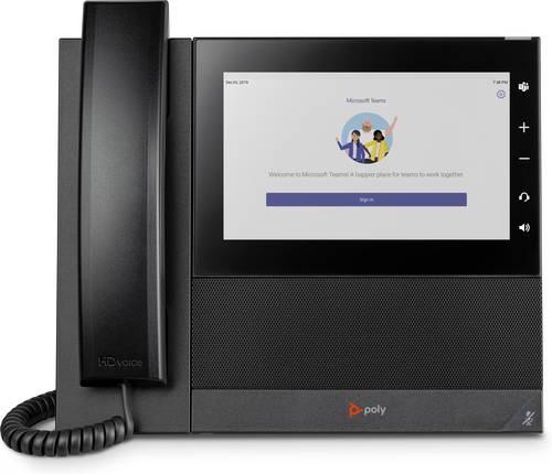 POLY CCX 600 Business Media Phone voor Microsoft Teams met PoE-ondersteuning