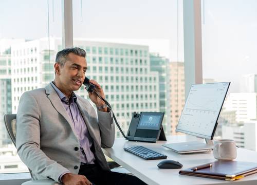 POLY CCX 600 Business Media Phone voor Microsoft Teams met PoE-ondersteuning