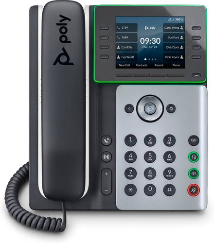 POLY Edge E350 IP-telefoon met PoE-ondersteuning