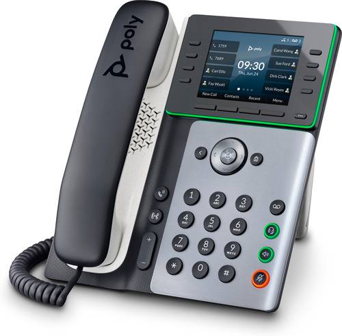 POLY Edge E350 IP-telefoon met PoE-ondersteuning