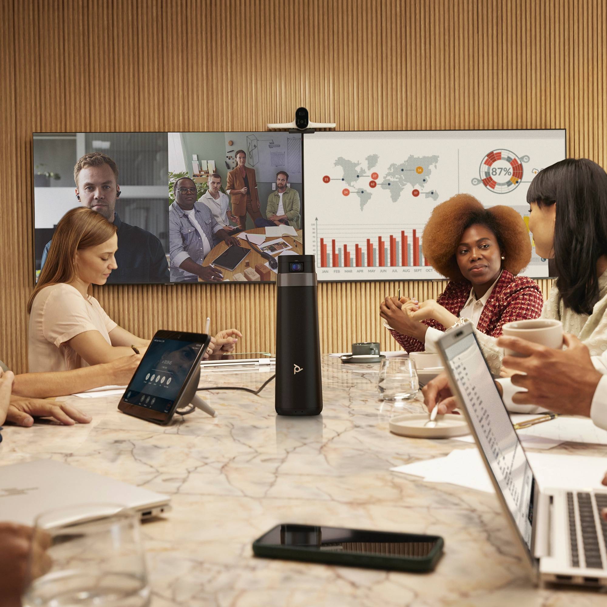 POLY Studio G62 Video Conferencing System With Mounting Plate Kit No Radio TAA