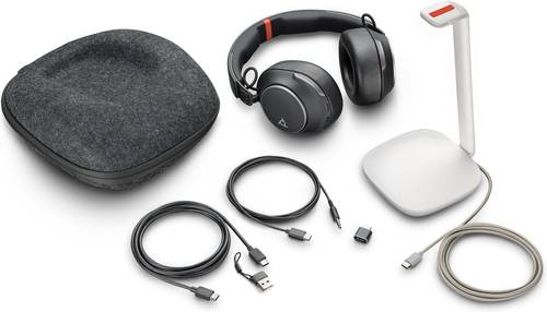 POLY Voyager Surround 85 UC USB-C-headset + USB-C/A-adapter + oplaadstandaard