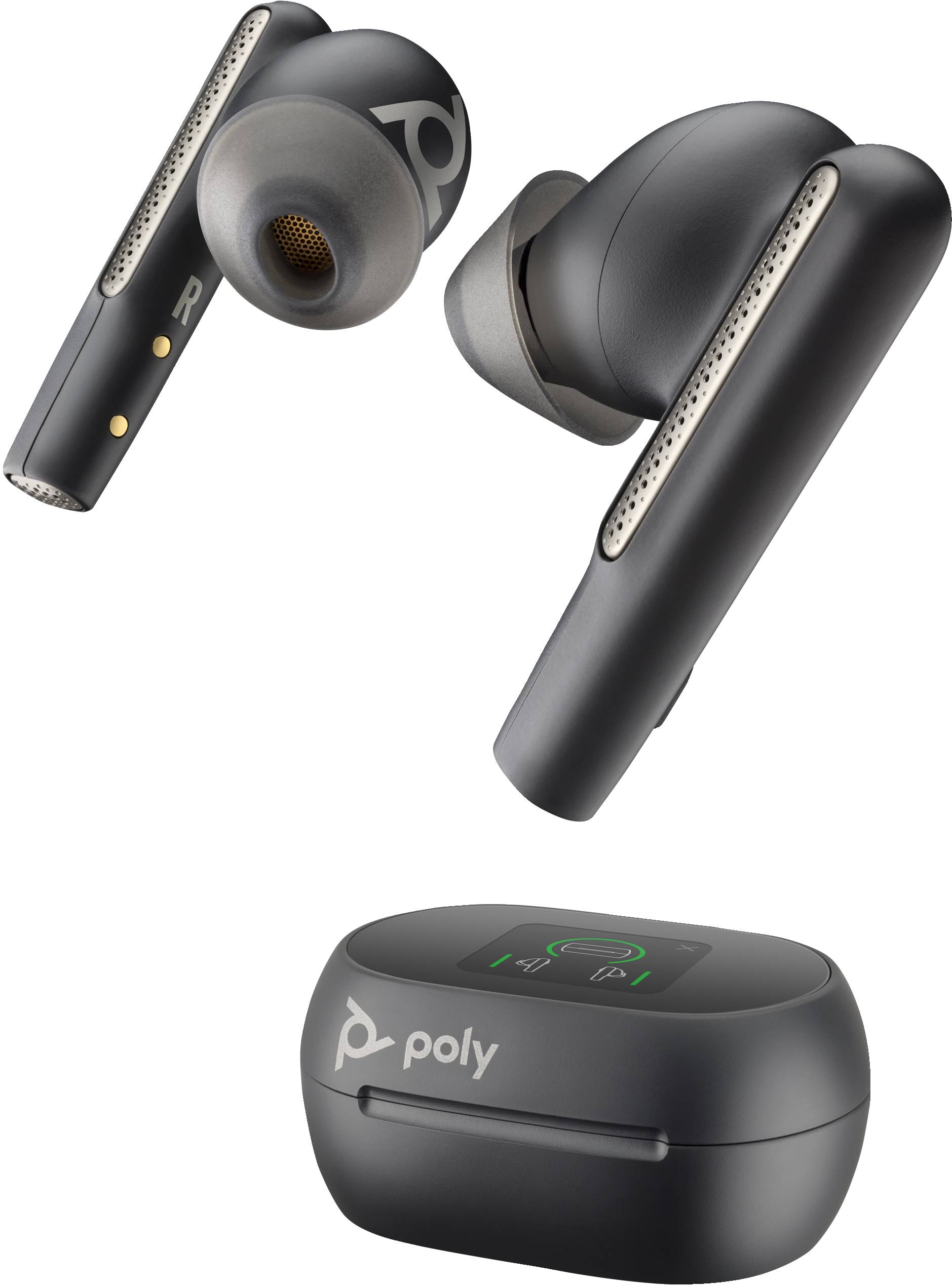 POLY Voyager Free 60 UC Black Earbuds + BT700 USB-C-adapter + oplaadcase basis