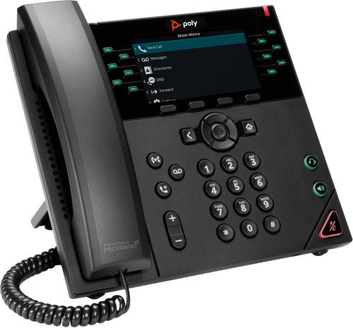 POLY VVX 450 12-lijns IP-telefoon met PoE-ondersteuning